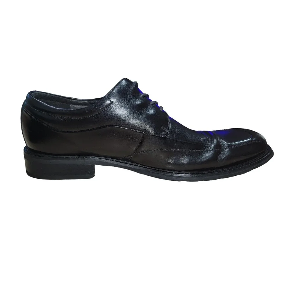 Florsheim Cornell Men's Size 14 M Black Leather Square‎ Toe Lace Up Dress Shoes